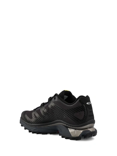 Shop Salomon Sneakers In Black/ebony/silver Metallic X