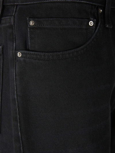 Shop Totême Straight Cotton Jeans In Belt Loops