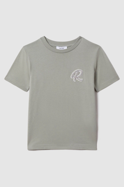 Shop Reiss Jude - Pistachio Teen Cotton Crew Neck T-shirt, Uk 13-14 Yrs