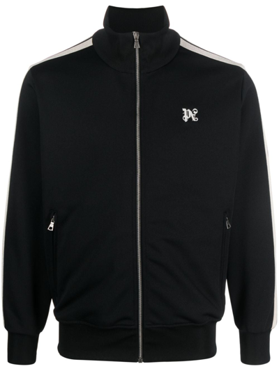 Palm Angels Onogram Track Jacket In Black