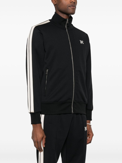Palm Angels Onogram Track Jacket In Black