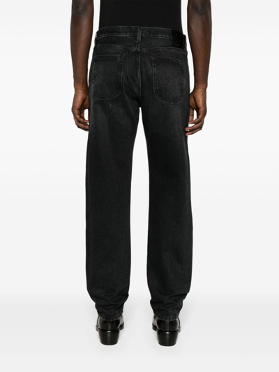 Shop Off-white Tapered Denim Jeans In Black