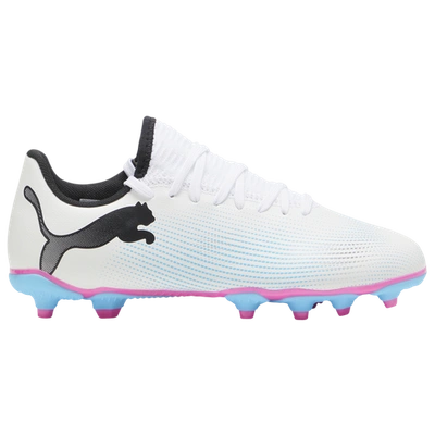 Shop Puma Boys  Future 7 Play In White/pink