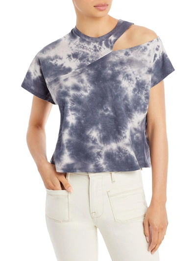 Shop Aqua Womens Cotton Cut Out T-shirt In Multi