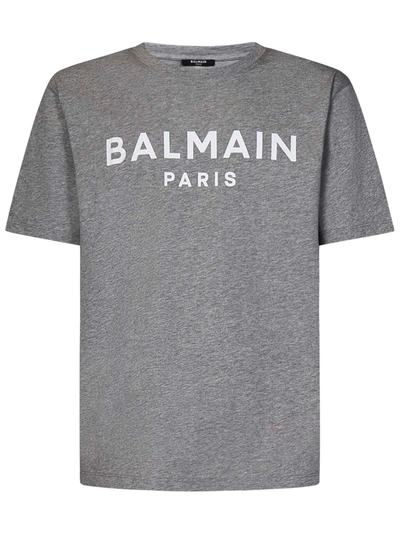 Shop Balmain Paris T-shirt In Grigio