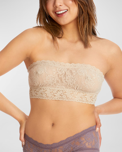 Shop Hanky Panky Scalloped Lace Bandeau In Chai