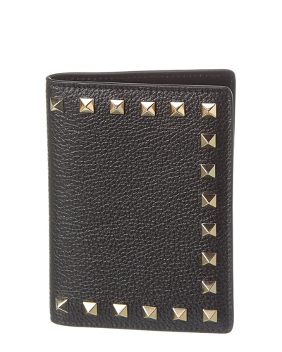 Shop Valentino Leather Passport Cover