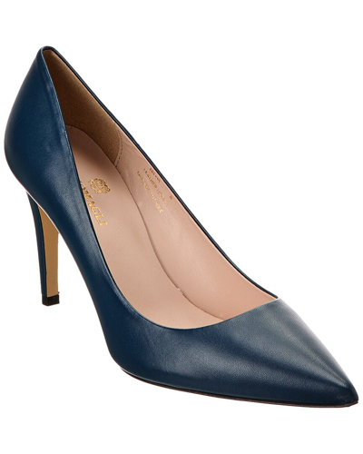 Shop Bruno Magli Telma Leather Pump In Blue