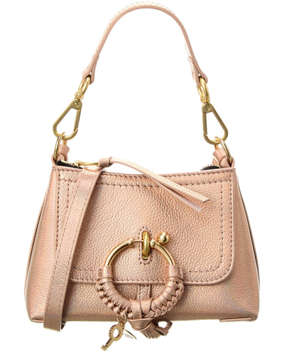 Shop See By Chloé See By Chloe Joan Mini Leather Crossbody In Pink