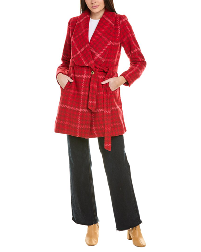 Shop Cabi Evita Coat In Red