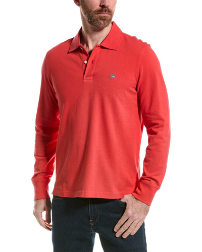 Shop Brooks Brothers Slim Fit Polo Shirt In Red