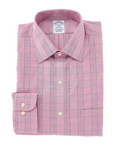 Shop Brooks Brothers Regular Fit Dress Shirt In Pink