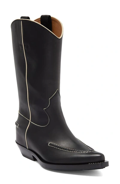 Shop Chloé Nellie Western Boot In Black