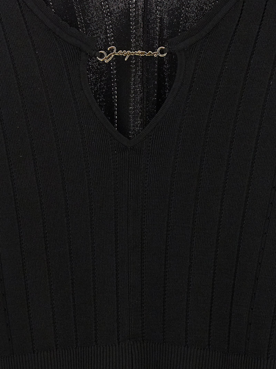 Shop Jacquemus Le Haut Pralu Sweater In Black