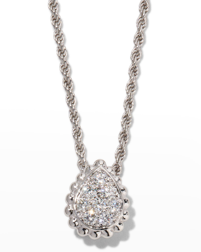 Shop Boucheron Serpent Boheme Extra Small Diamond Pendant Necklace In White Gold In 10 White Gold