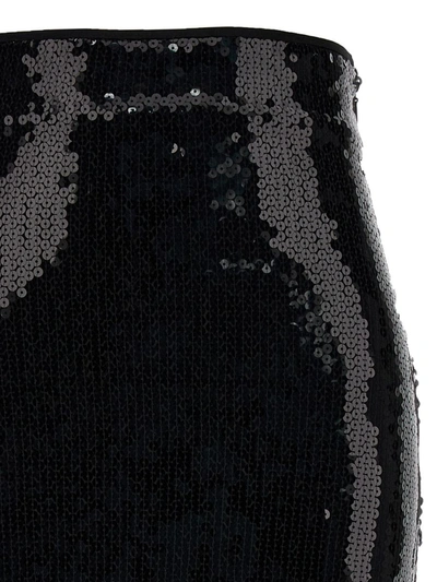 Shop Alexandre Vauthier Mesh Midi Skirt In Black
