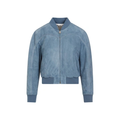 Shop Chloé Bomber Jacket In Blue