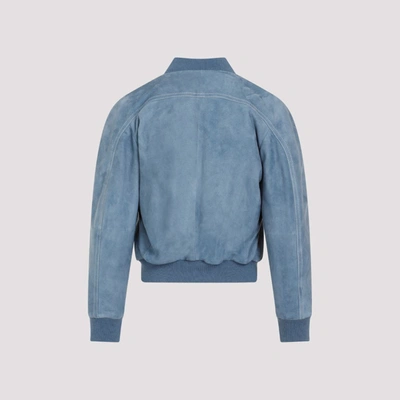 Shop Chloé Bomber Jacket In Blue