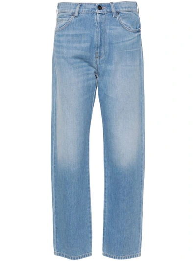 Shop Max Mara Denim Cotton Jeans In Grey