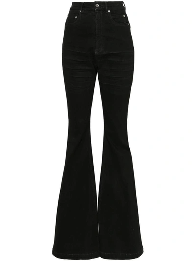 Shop Rick Owens Drkshdw Bootcut Denim Jeans In Black