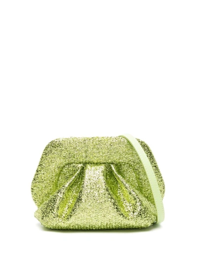 Shop Themoirè Gea Sparkling Clutch Bag In Green