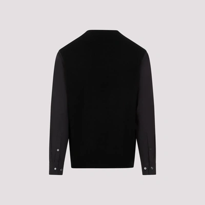 Shop Undercover Wool Cashmere Pullover Sweater In Black