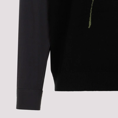 Shop Undercover Wool Cashmere Pullover Sweater In Black