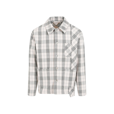 Shop Golden Goose Deluxe Brand Checked Buttoned Work Shirt In Multi