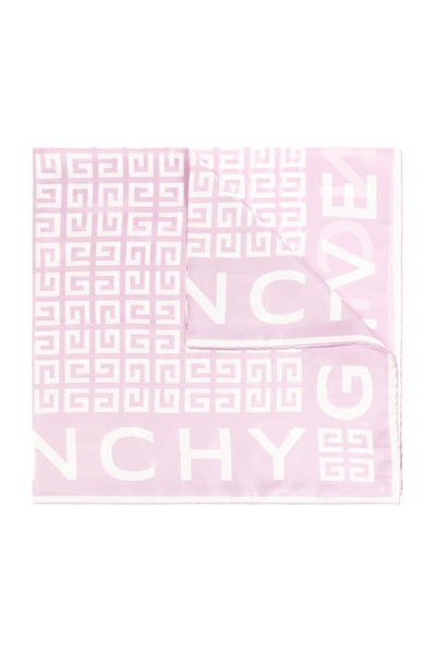 Shop Givenchy 4g Monogram Scarf In Pink