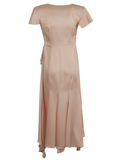 Shop Philosophy Di Lorenzo Serafini Ruffle Trimmed Asymmetric Dress In Pink
