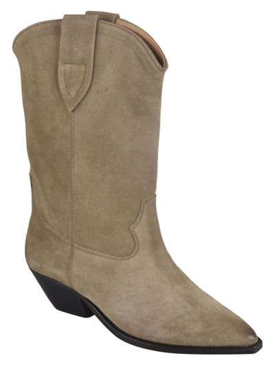 Shop Isabel Marant Washed Iconic Boots In Beige