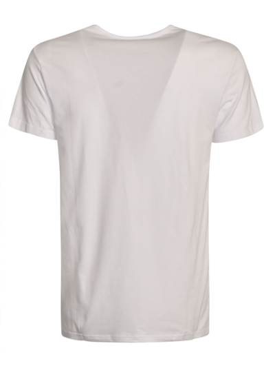Shop Versace Round Neck T-shirt In Optic White