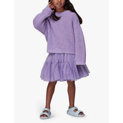 Shop Whistles Girls Purple Kids Izzy Tiered-hem Tulle Skirt 3-9 Years