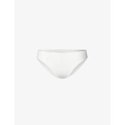 Shop Sloggi Zero Feel 2.0 Stretch-jersey Tanga Briefs In Silk White