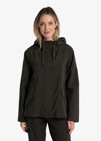 Shop Lole Lachine Oversized Rain Jacket In Olive