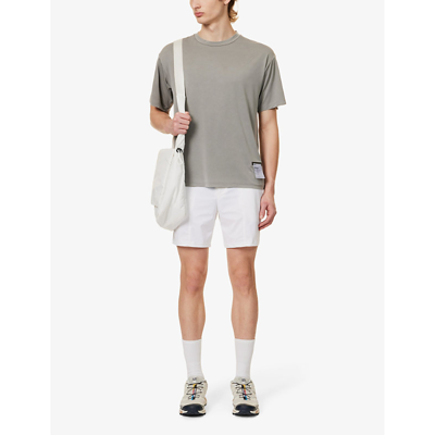 Satisfy Men's Mineral Fossil Auralite™ Branded Recycled-polyester T-shirt In Mineral Fossil