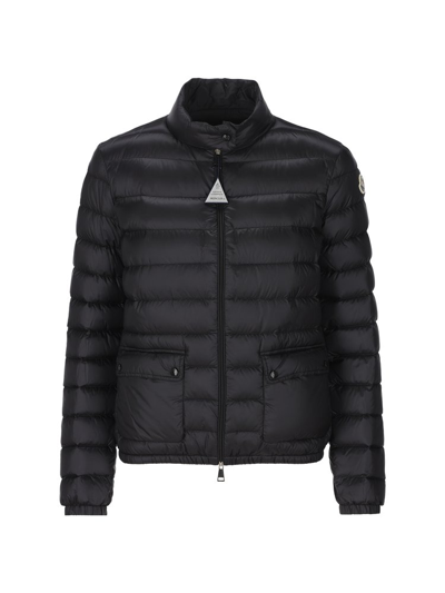 Shop Moncler Lans Short Down Jacket In Black