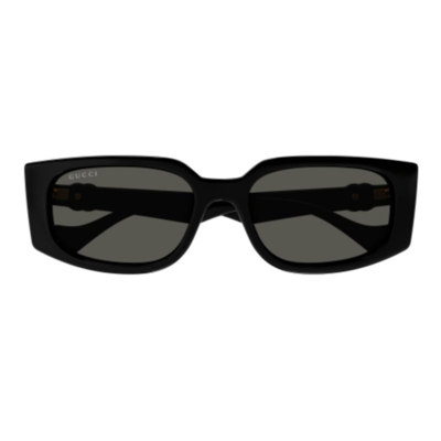 Shop Gucci Eyewear Rectangular Frame Sunglases In Black