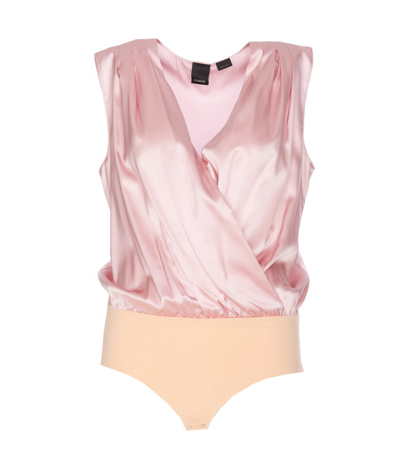 Shop Pinko Ines Sleeveless Bodysuit In Multi