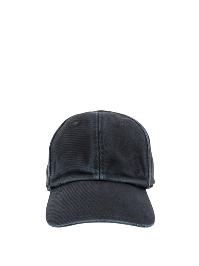 Shop Saint Laurent Cassandre Logo Embroidered Baseball Cap In Black