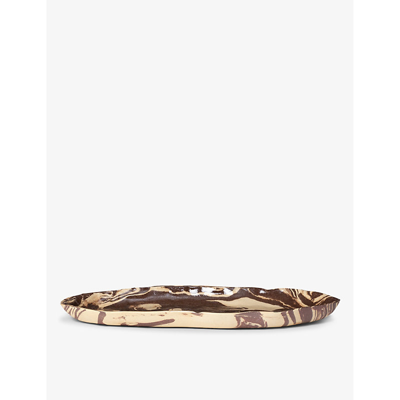 Shop Ferm Living Sand/brown Ryu Stoneware Platter 37cm