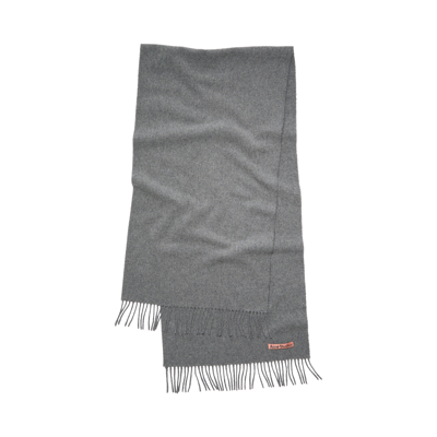 Pre-owned Acne Studios Fringe Wool Scarf 'grey Melange'
