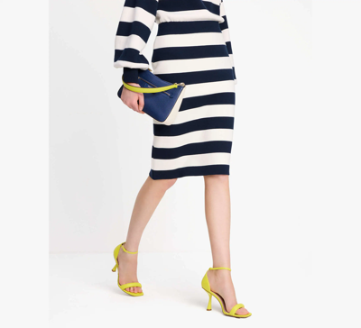 Shop Kate Spade Awning Stripe Pencil Skirt In French Navy