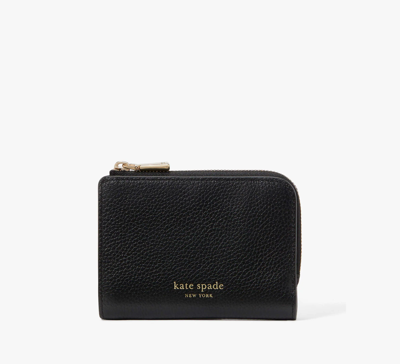Shop Kate Spade Ava Zip Bifold Wallet In Black
