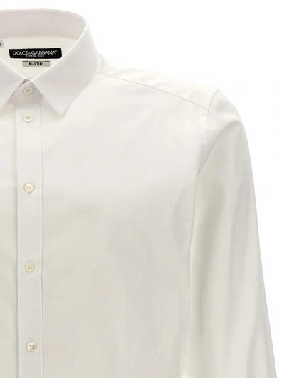 Shop Dolce & Gabbana Logo Embroidery Shirt In White