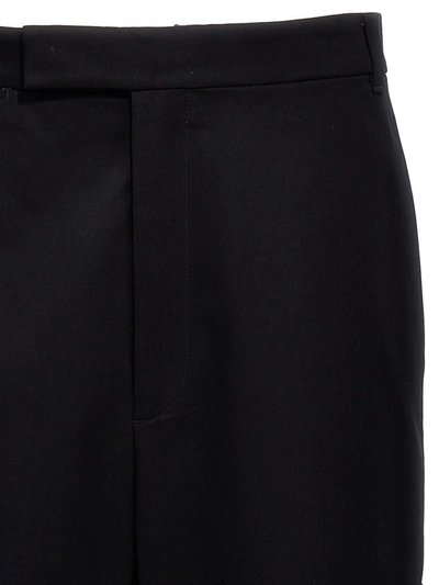 Thom Browne Unconstructed Combo Straight-leg Trousers In Blue