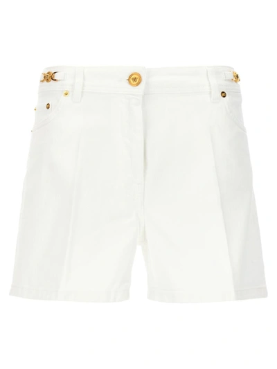 Shop Versace Short Boyfriend In White