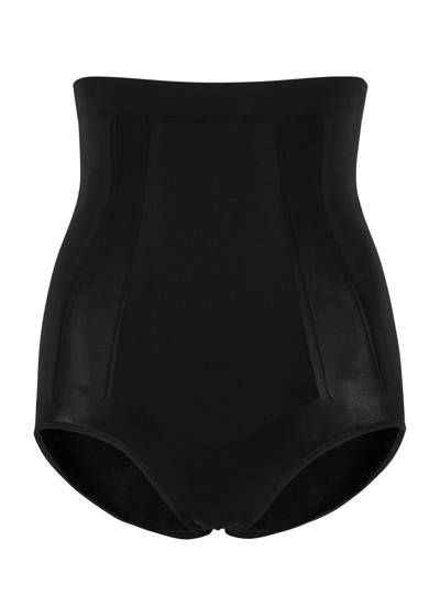 Shop Spanx Oncore High-waisted Briefs In Black