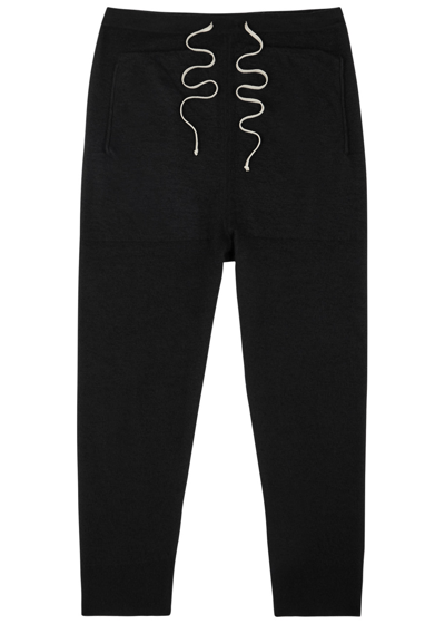 Shop Rick Owens Maglia Cashmere Sweatpants In Black