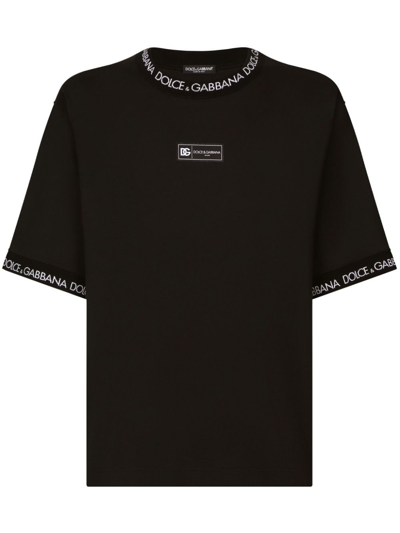 Shop Dolce & Gabbana T-shirt Logo In Black  